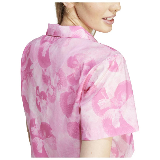 Adidas Γυναικείο πουκάμισο Floral Graphic Cropped Woven Shirt